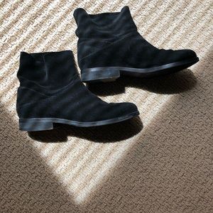 EUC Eileen Fisher Black Suede Booties